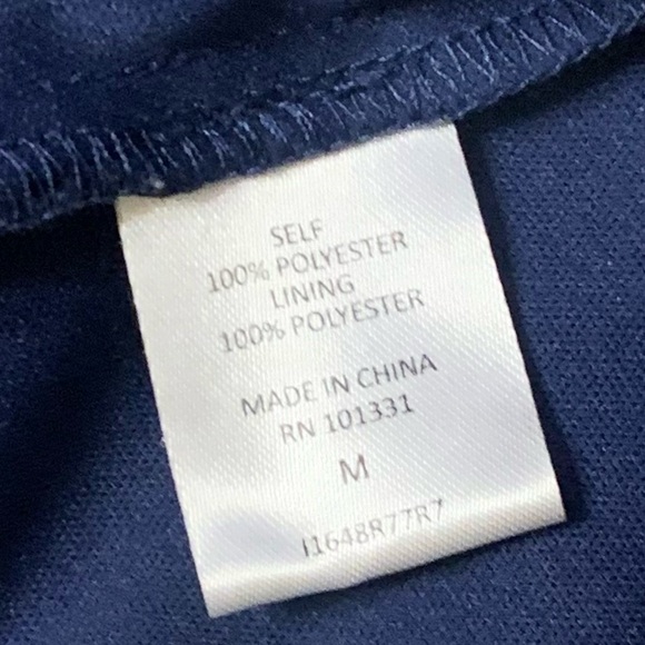 Charlotte Russe Sz Med Navy blue floral ruffle top spaghetti strap summer dress. - Picture 4 of 4